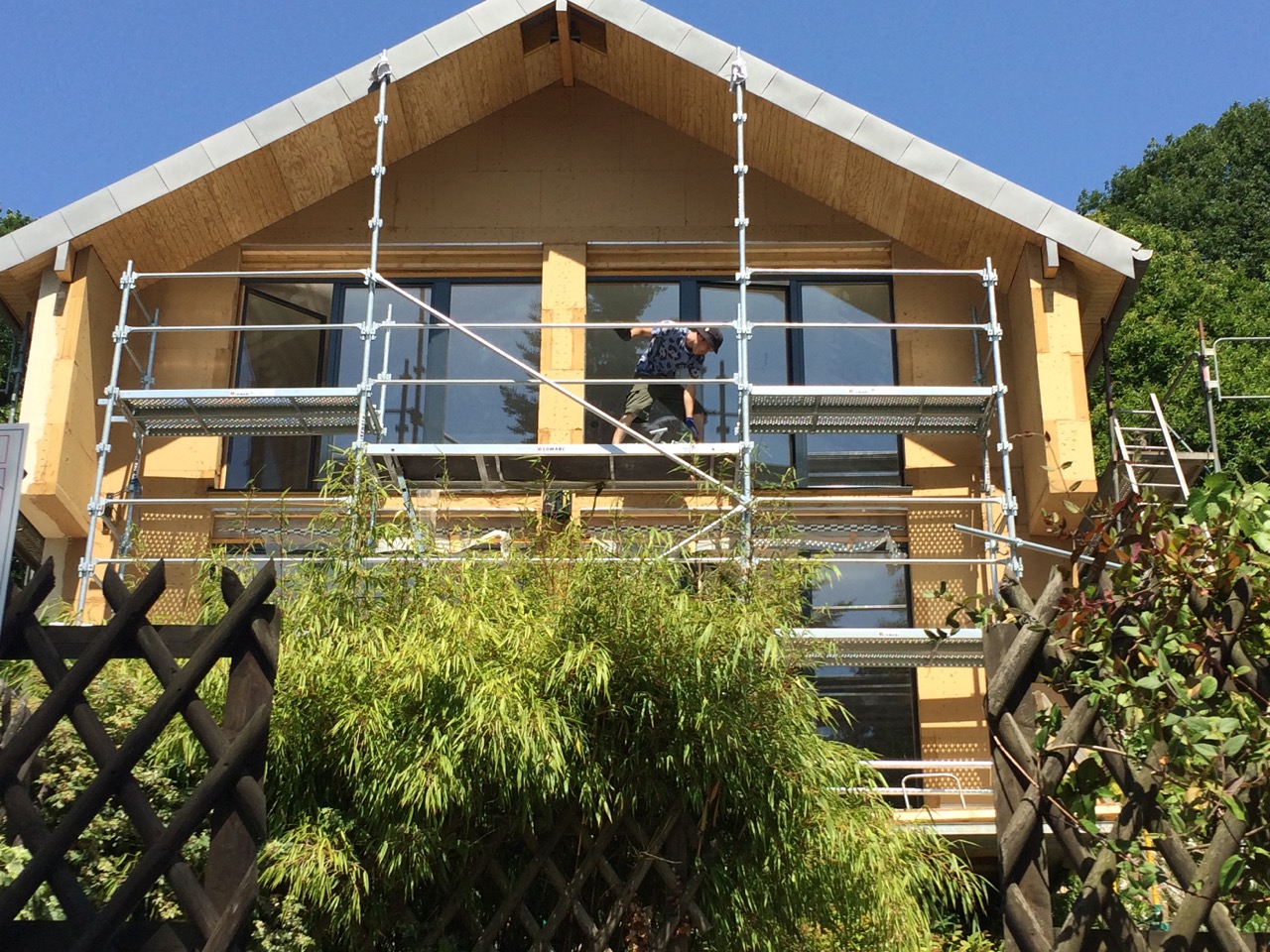 Facade Bures sur Yvette maison bois